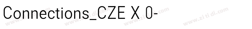 Connections_CZE X 0字体转换